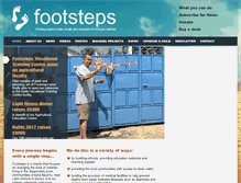 Tablet Screenshot of footstepsuk.org